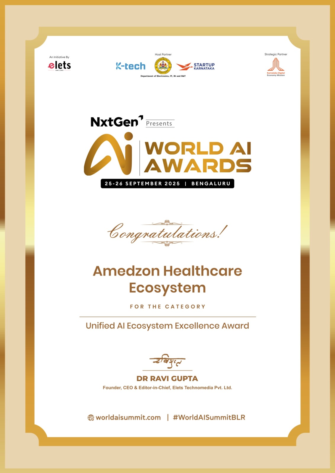 AI World Summit Award