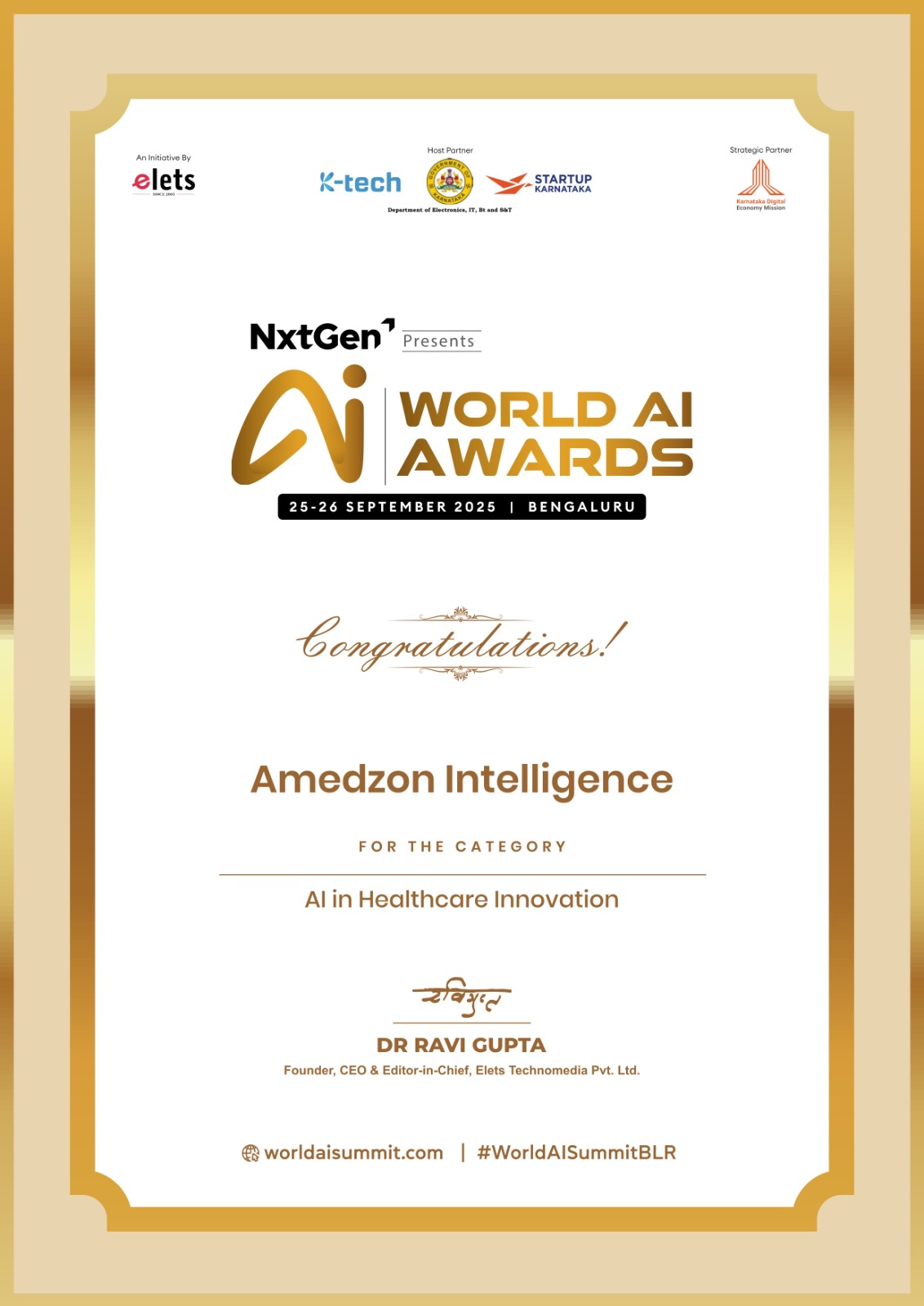 AI World Summit Award